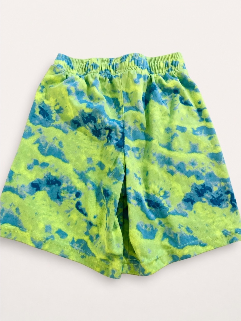 Under Armour Lime Green and Blue Tie-Dye Athletic Shorts - Picture 1 of 3